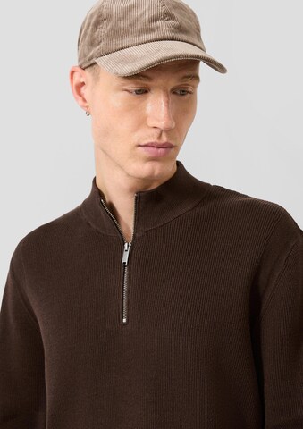 QS Pullover in Braun: Vorderseite