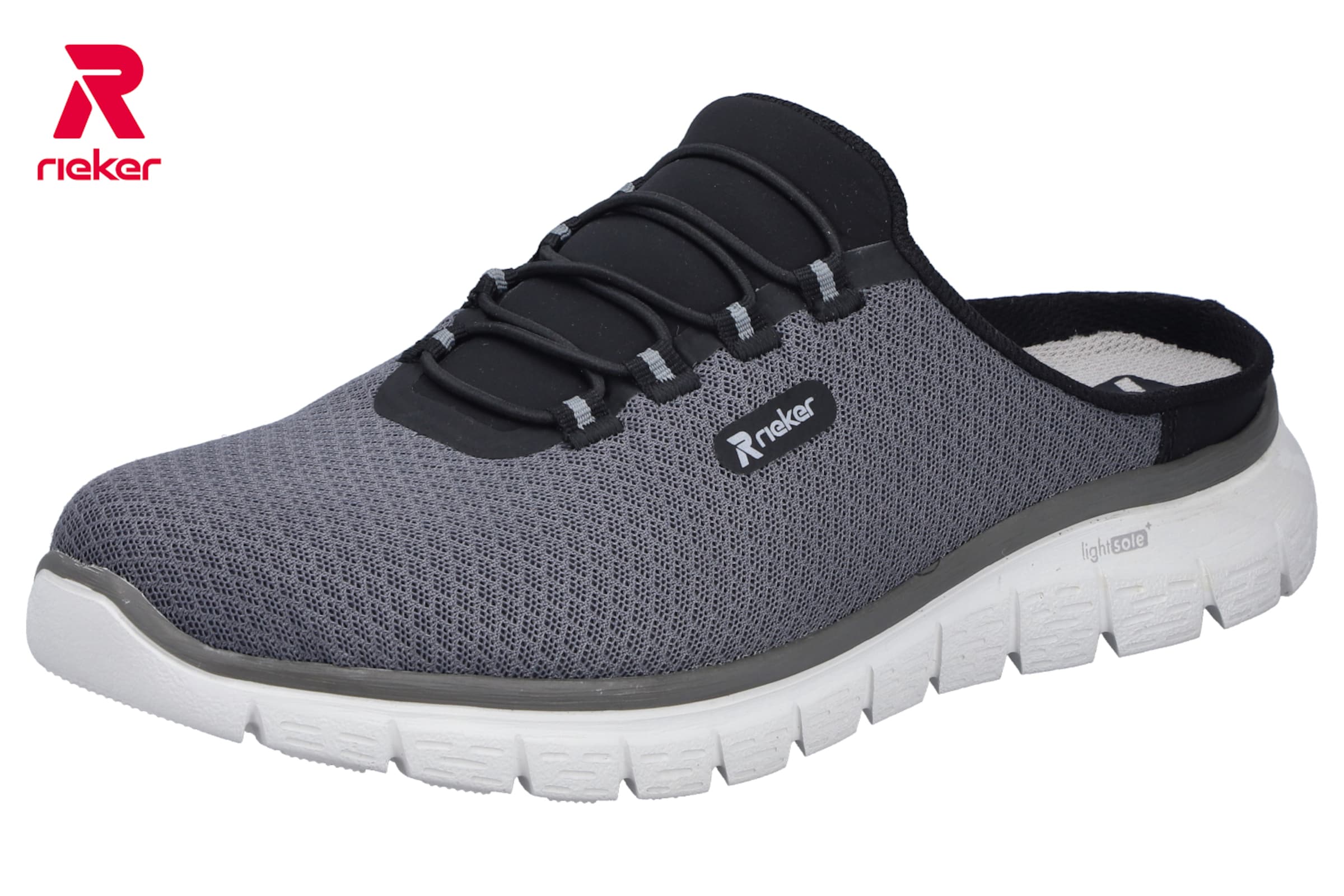 Rieker Clogs in Grau: Vorderseite