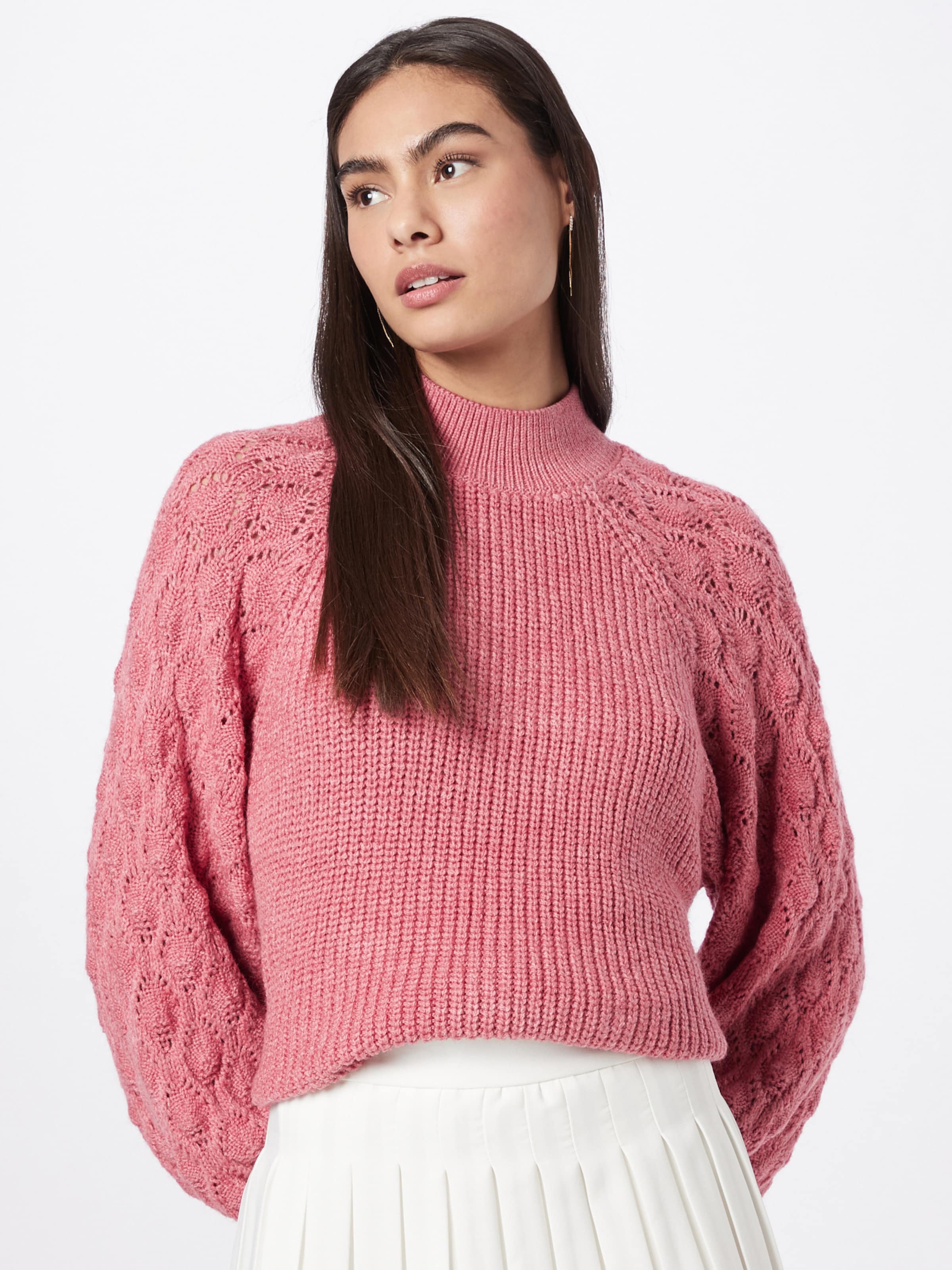 Adidas originals – pullover mit outlet lochmuster in rosa und rot