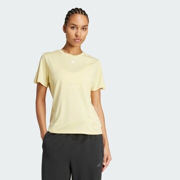 ADIDAS PERFORMANCE - Camiseta funcional 'Designed For Training' en amarillo: frente