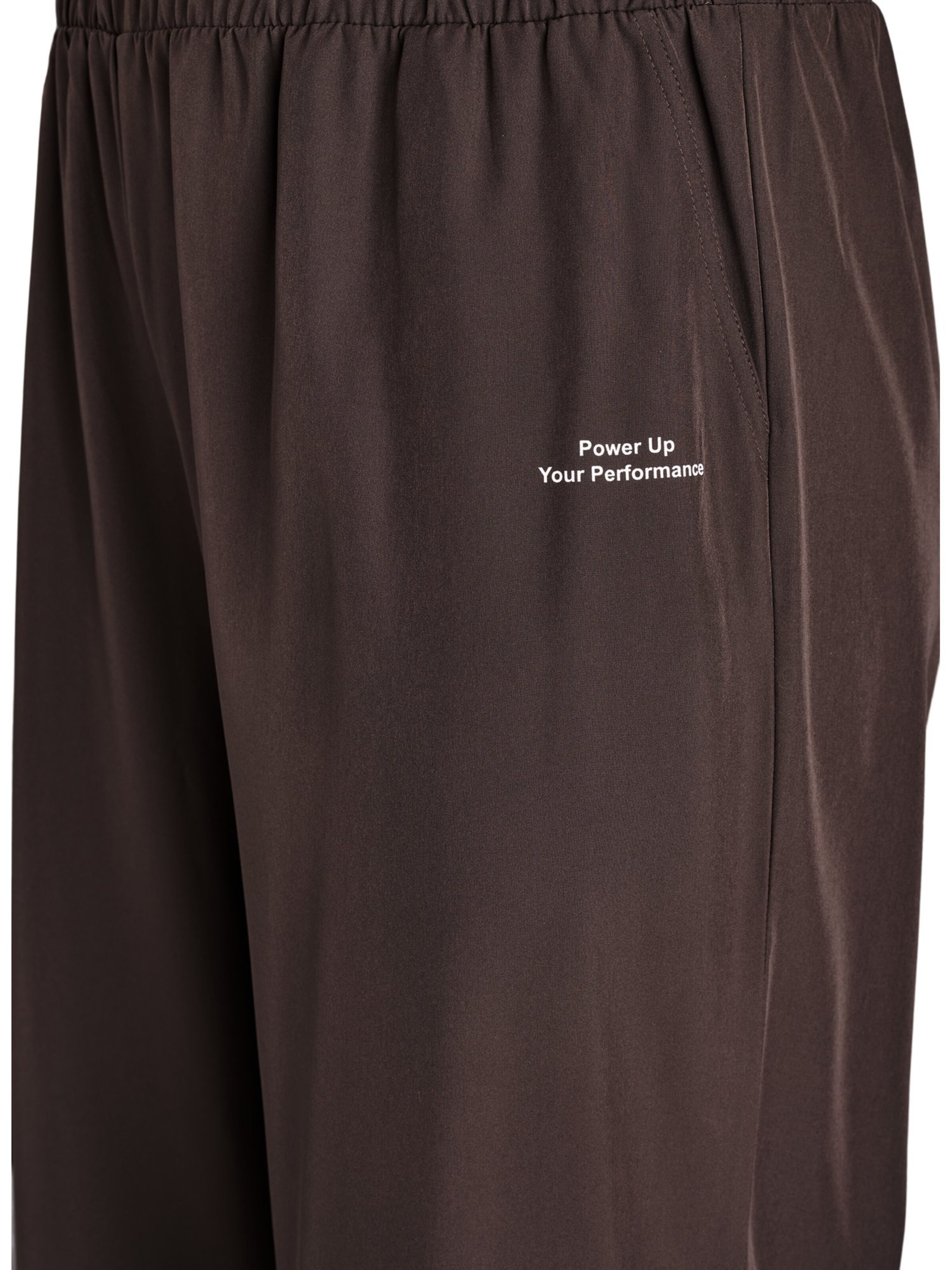 Active by Zizzi - Perna larga Calças de desporto 'Aclara' em castanho