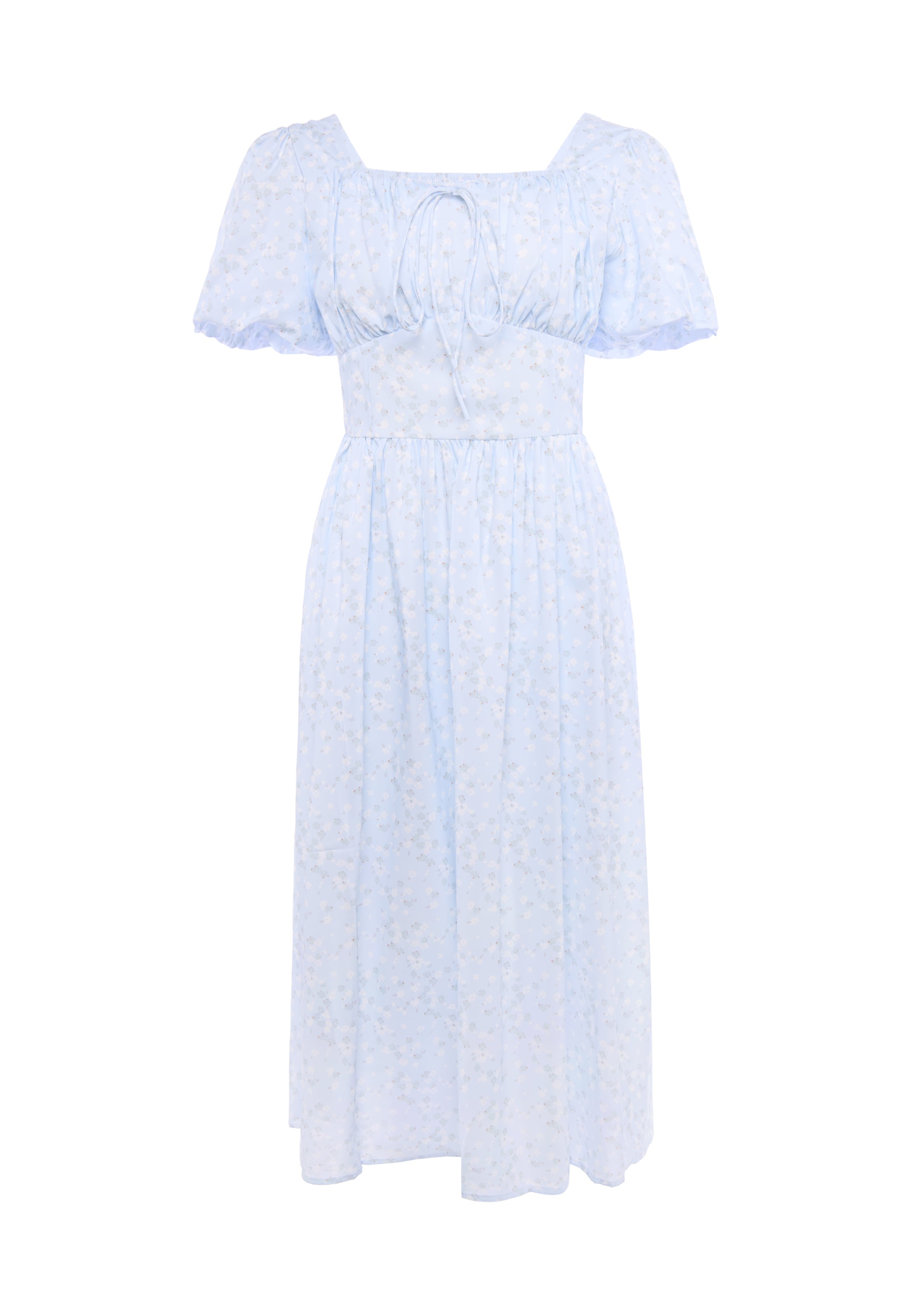 Usha - Vestido en azul: frente