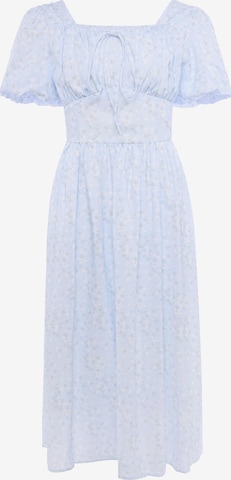 Usha - Vestido en azul: frente
