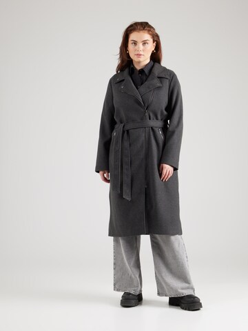 ONLY Carmakoma Between-Seasons Coat 'CARAUGUSTA' in Grey: front