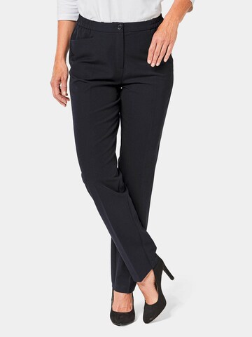 Goldner Regular Hose 'Carla' in Blau: Vorderseite