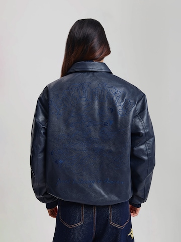 Ed Hardy Přechodná bunda – modrá: zadní strana