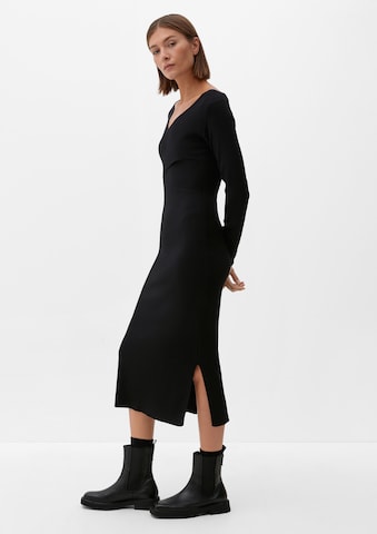s.Oliver BLACK LABEL Πλεκτό φόρεμα σε μαύρο