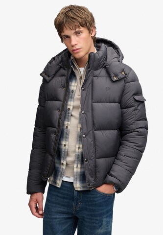 Superdry & Co Between-Season Jacket 'Premium' in Grey