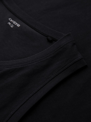 Ombre Shirt in Schwarz