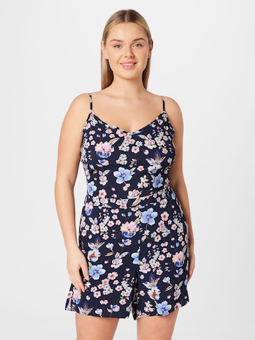 ONLY Curve Jumpsuit 'NOVA LUX MALIBU' in Blauw: voorkant