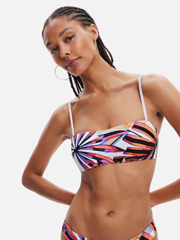 balta Desigual Bandeau Bikinio viršutinė dalis 'Playa'