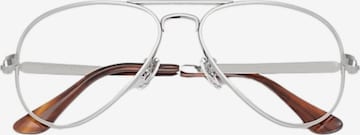 Lunettes de soleil Ray-Ban en argent : devant