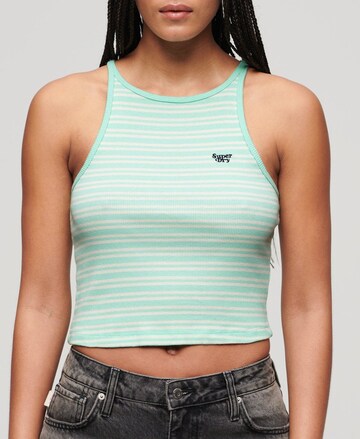 Superdry Knitted Top in Green: front