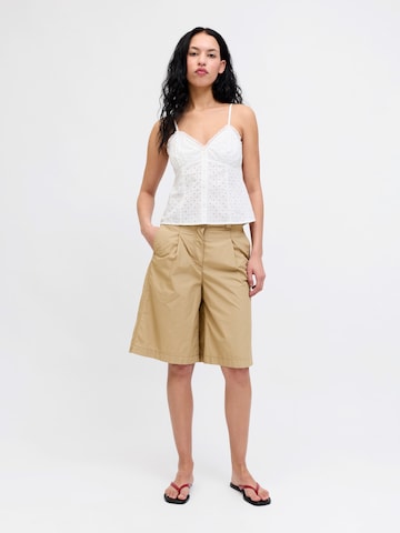JJXX Wide Leg Shorts 'JXNELLIE MIKA' in Braun
