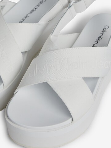 Calvin Klein Jeans Strap Sandals in White