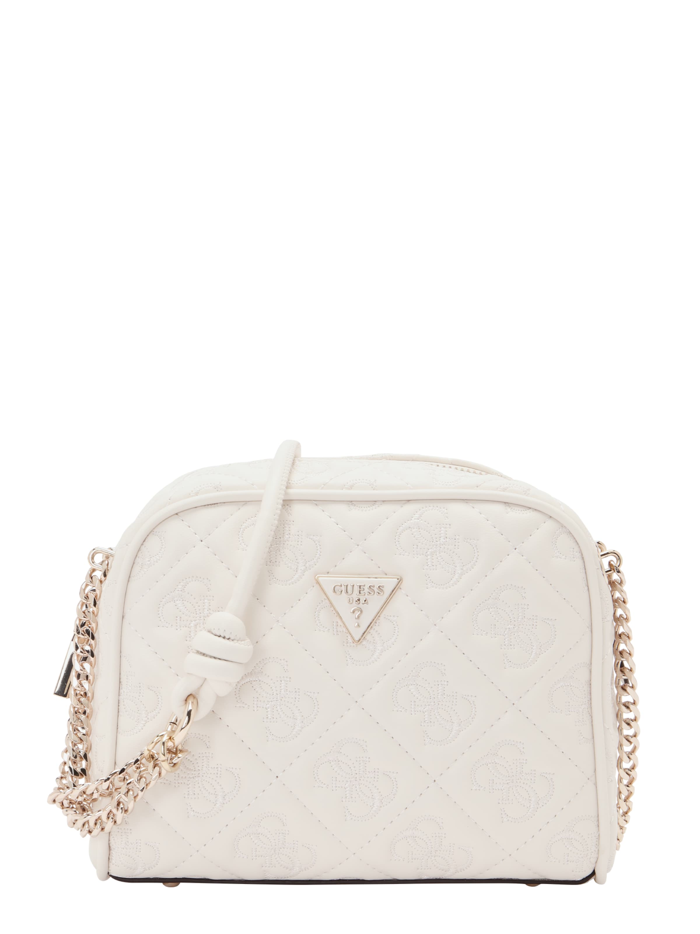 GUESS Crossbody Bag 'ADELASIA CAMERA CROSSBODY' in White: front