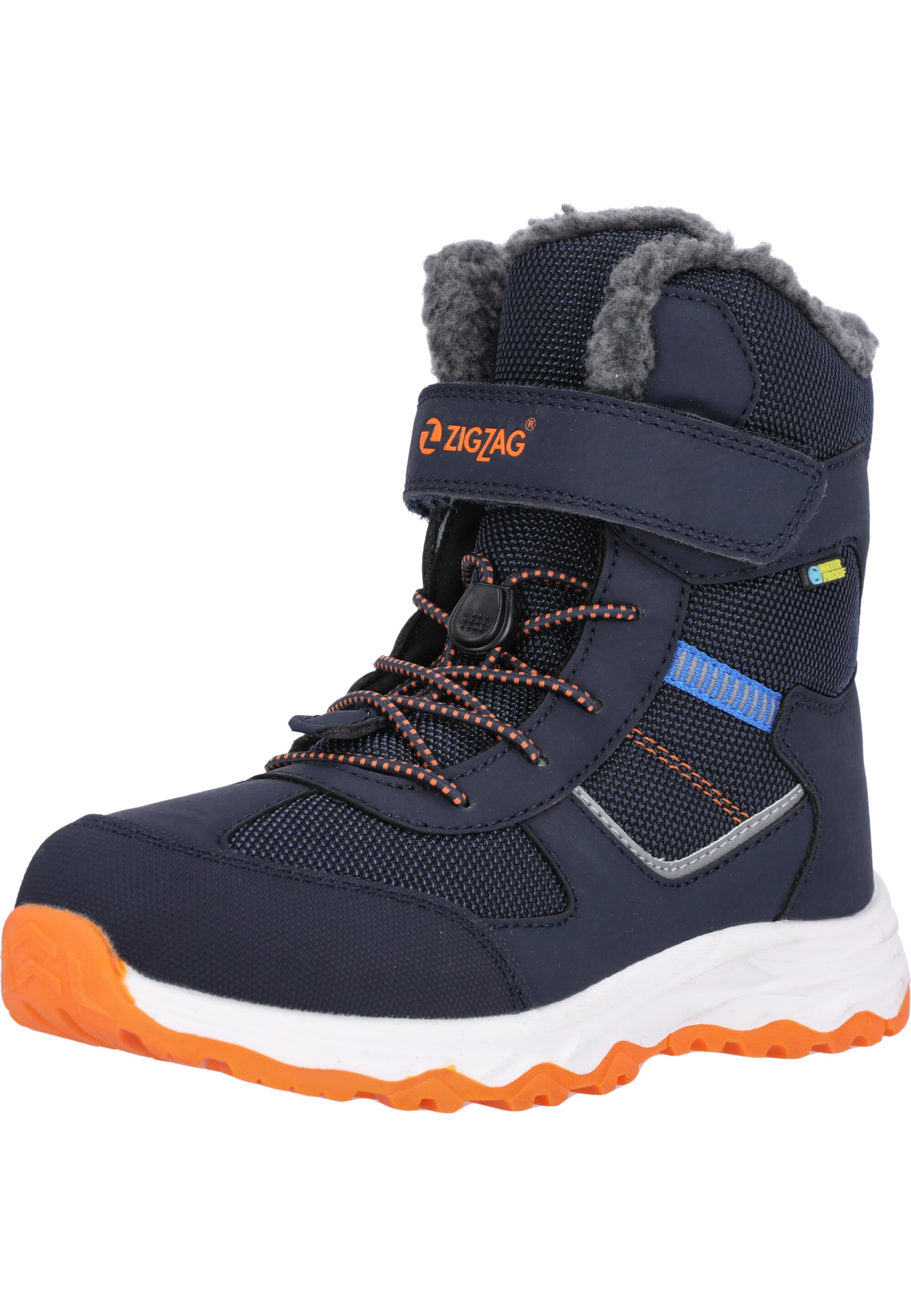 ZigZag Snowboots in Blau: Vorderseite
