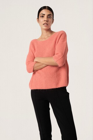 SOAKED IN LUXURY Sweater 'Tuesday' in Orange: front