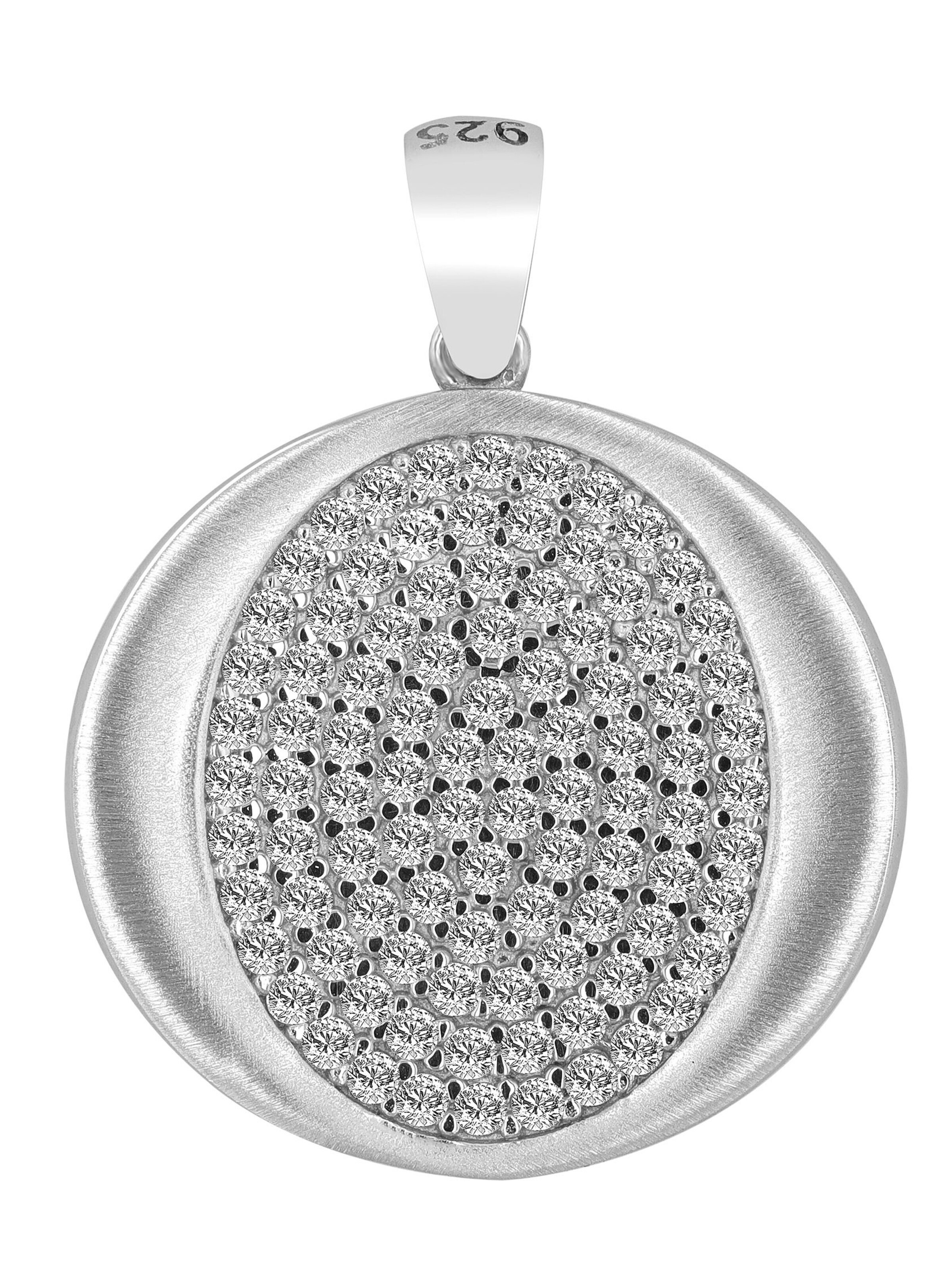 Akzent Pendant '"Sariah" aus 925 Sterlingsilber, rhodiniert, langlebig' in Silver