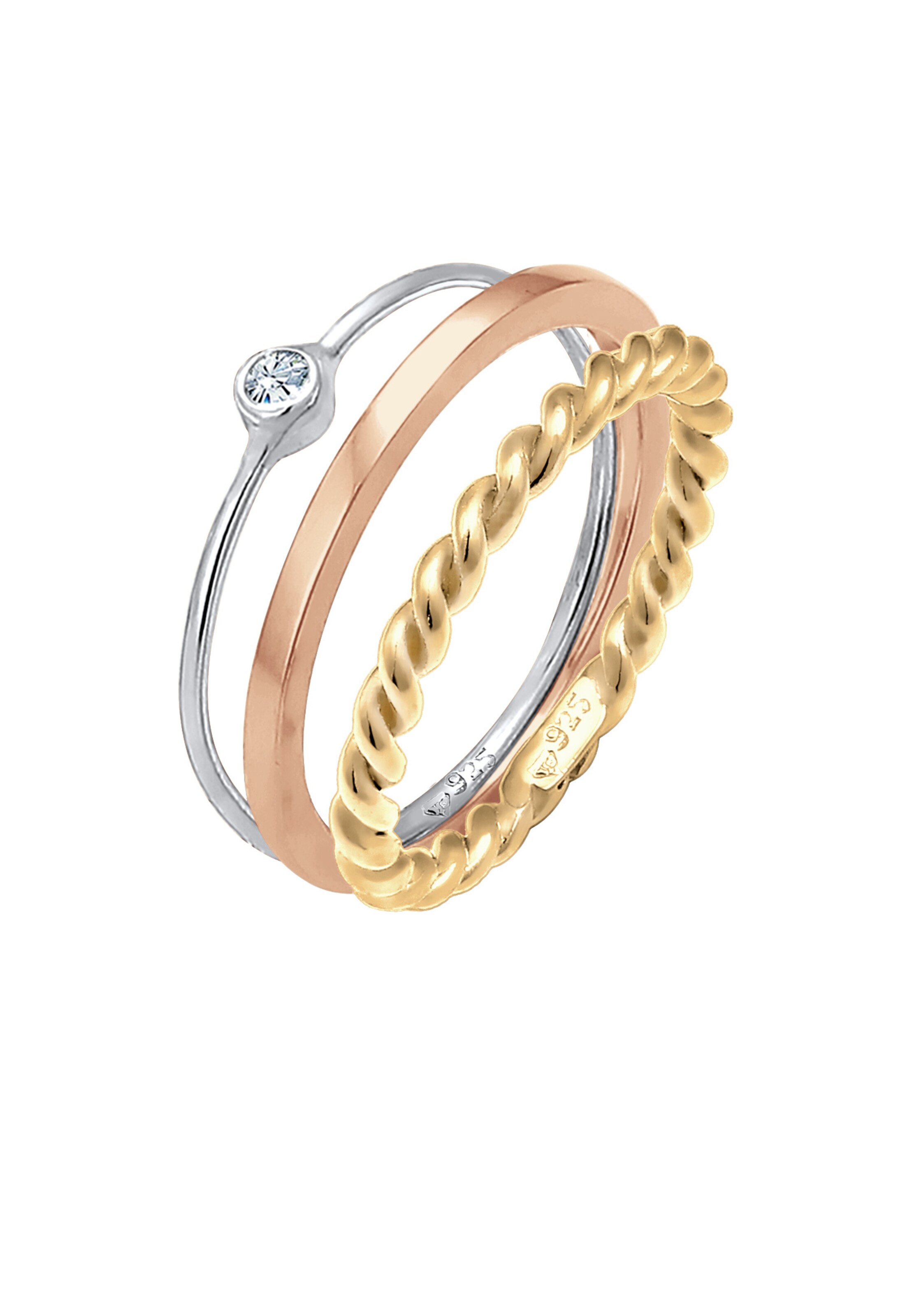 ELLI Ring in Goud: voorkant