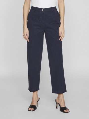 VILA Regular Pants in Blue: front