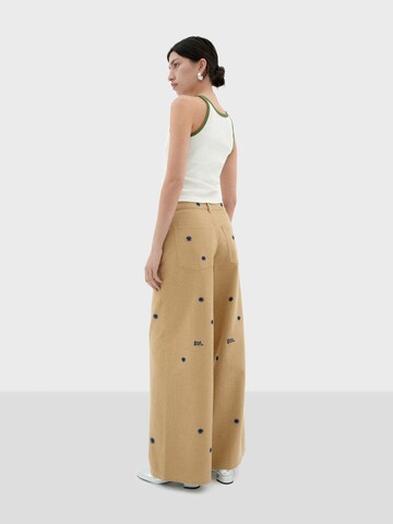 Thinking MU Loosefit Kalhoty ' HEDDA ' – hnědá