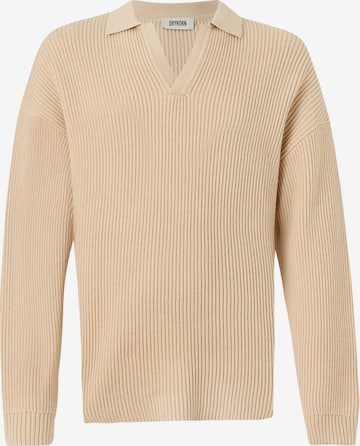 DRYKORN Neulepaita 'RUSTINO' värissä beige: etupuoli