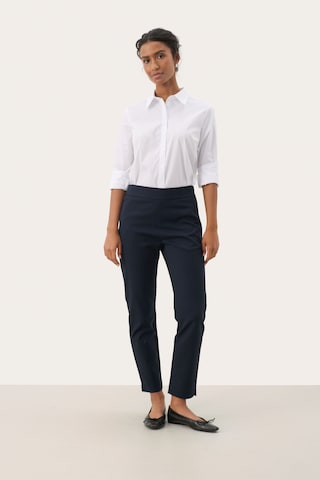 Coupe slim Pantalon 'Nyla' Part Two en bleu