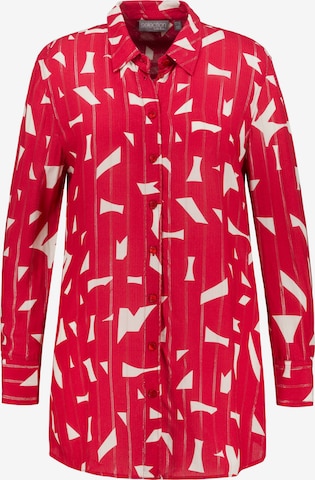 Ulla Popken Blouse in Rood: voorkant