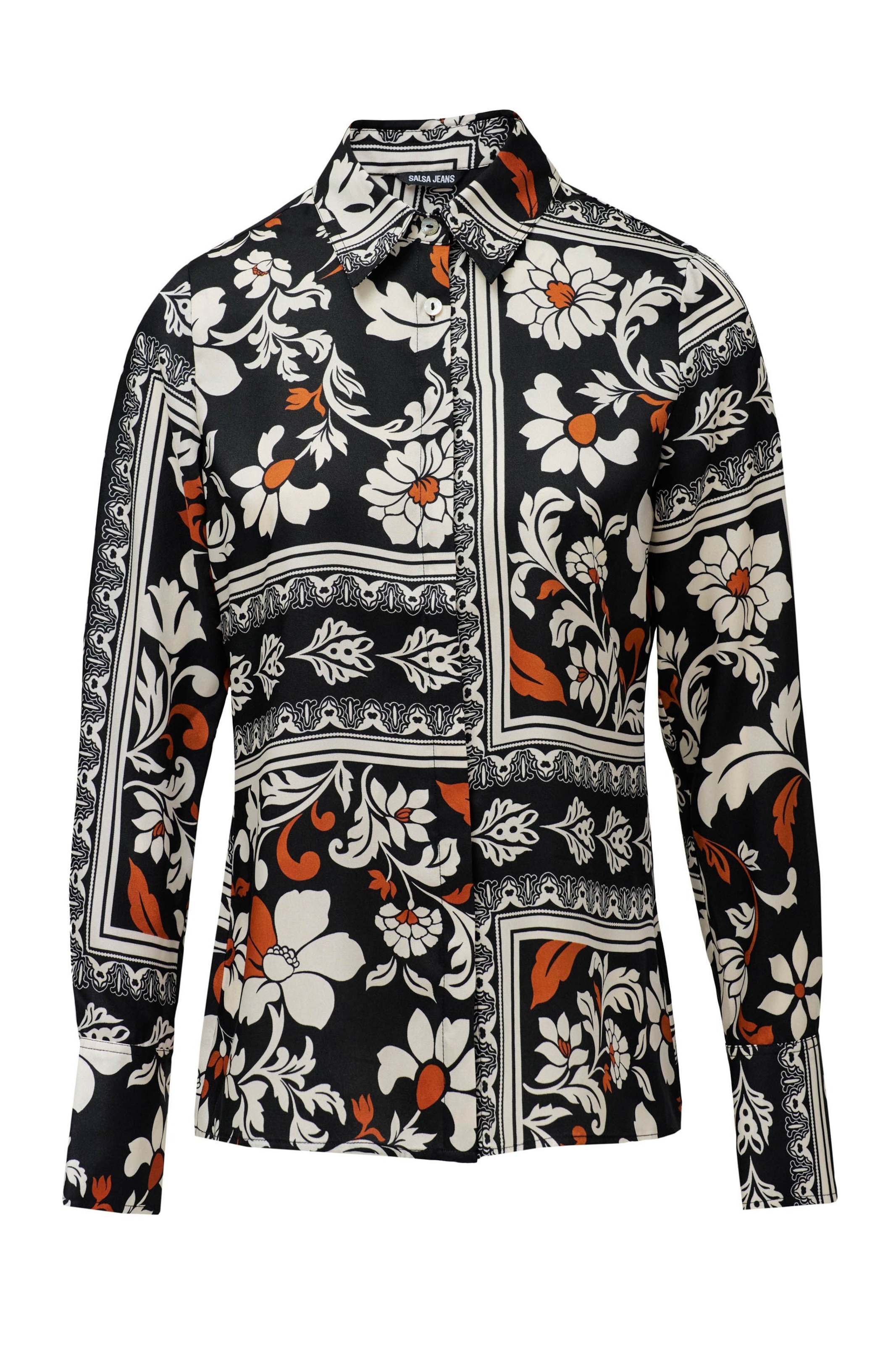 Salsa Jeans Blouse in de kleur Zwart, Productweergave