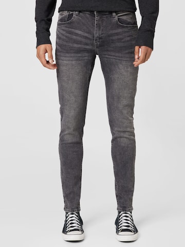 Coupe slim Jean Petrol Industries en gris : devant