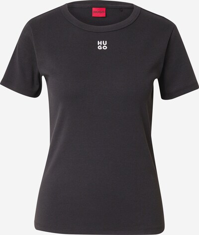HUGO Shirt 'Deloris' in de kleur Zwart / Wit, Productweergave