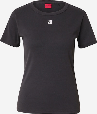 HUGO T-shirt 'Deloris' en noir / blanc, Vue avec produit