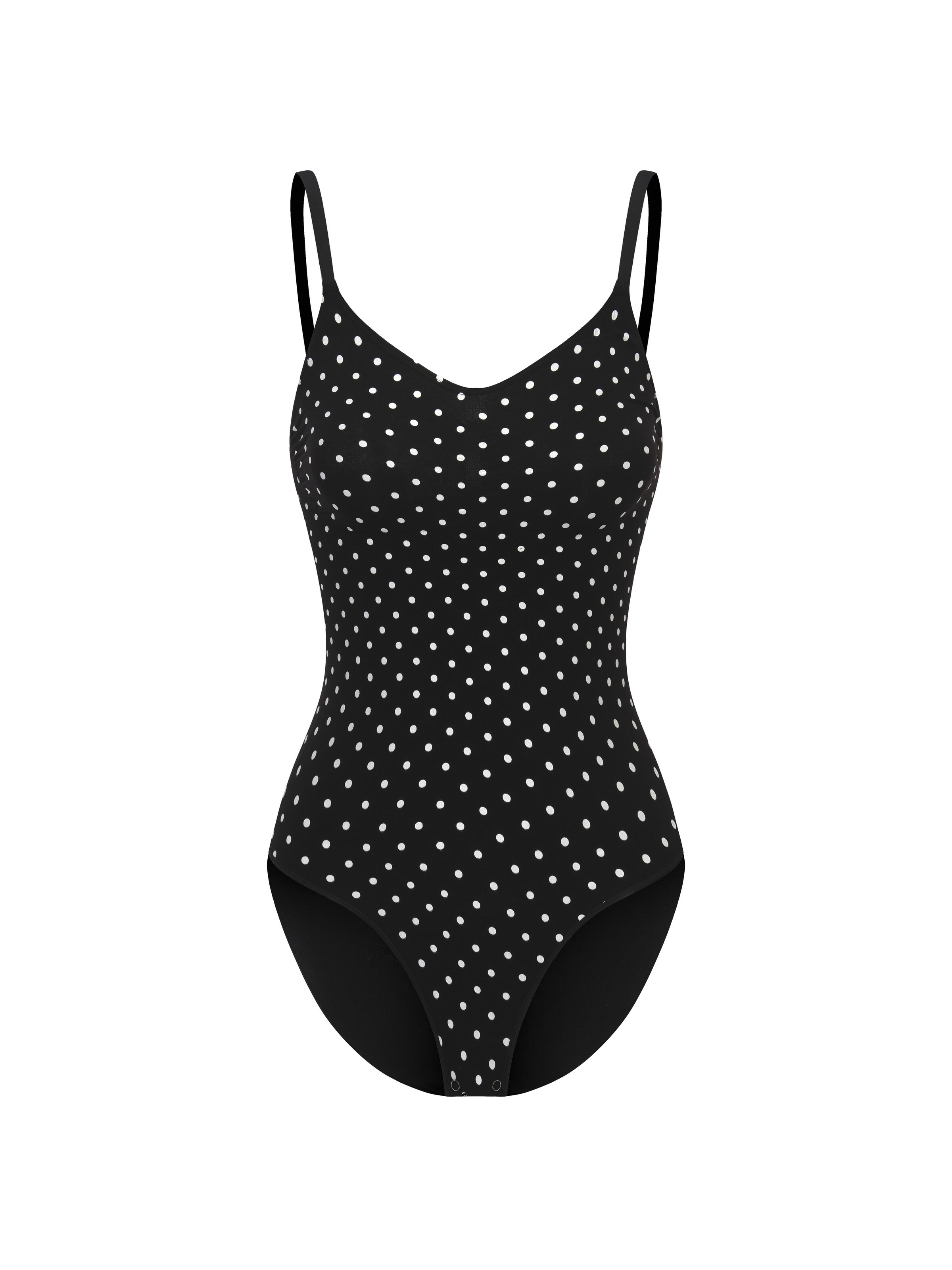 Body modellante 'Bodysuit Sculpting Shapewear mit Slip' di cfab (formerly creamy fabrics) in nero: frontale