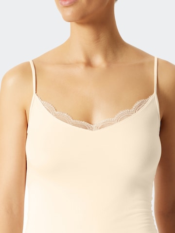 SCHIESSER Top 'Feminine Lace' in Gelb