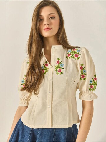 Chemisier Bianco Lucci en beige