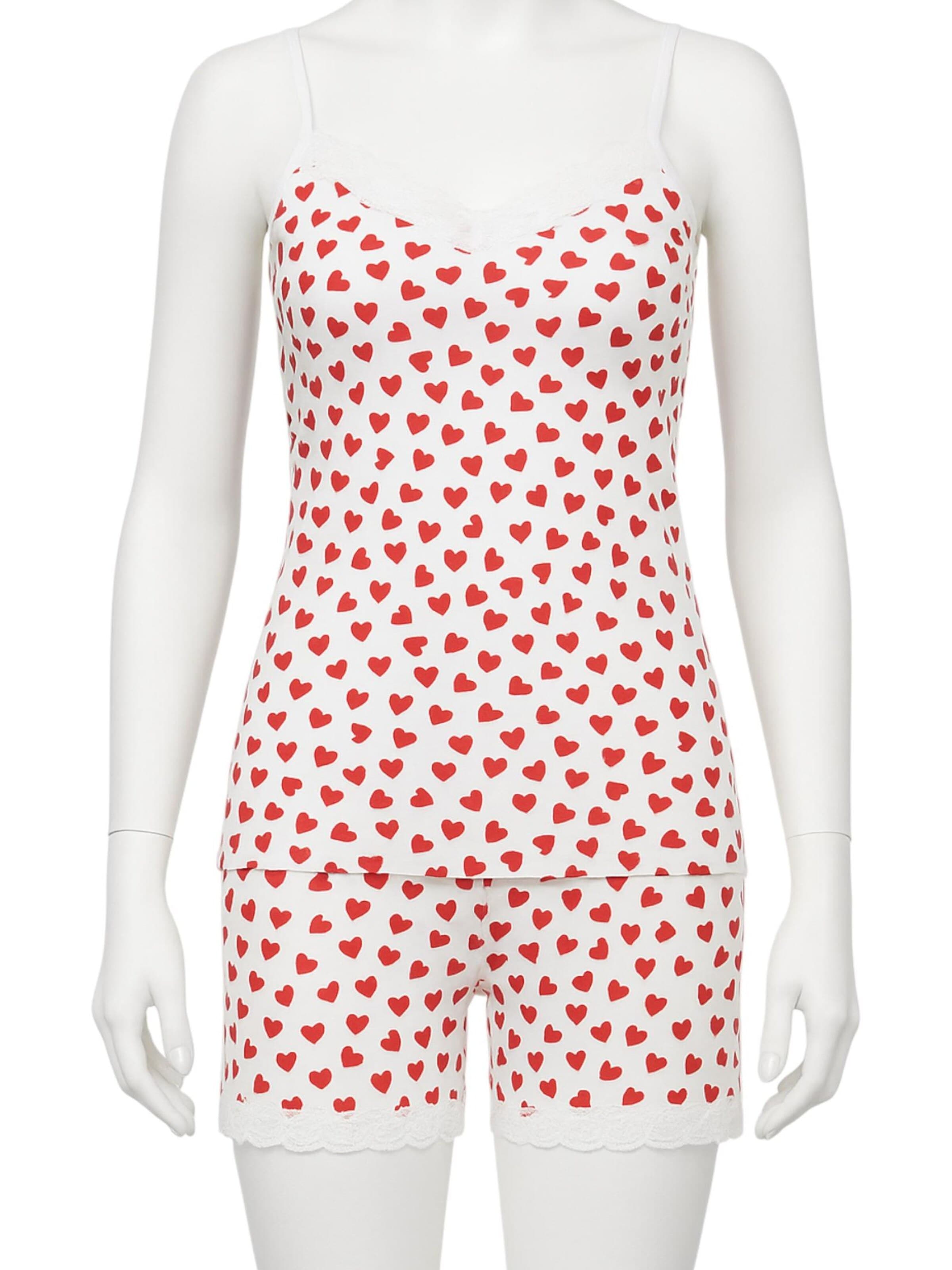 Pyjama 'Sweetheart Lace' fashionshowcase en blanc