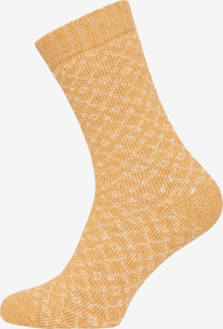 HomeOfSocks Socks 'HOS451' in Yellow: front