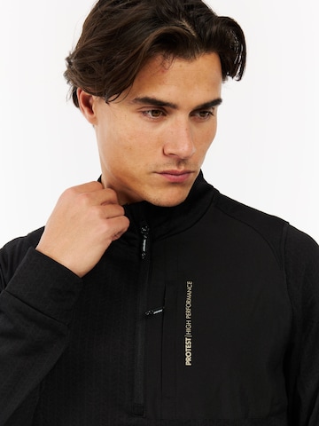 PROTEST Athletic Sweatshirt 'PRTCatcher' in Black