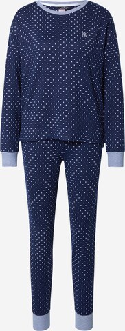 Lauren Ralph Lauren Pyjama in Blau: predná strana