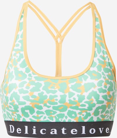DELICATELOVE Sports bra 'Shiva' in Yellow / Jade / Black / White, Item view