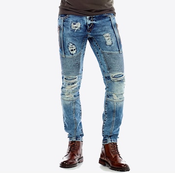 CIPO & BAXX Regular Jeans in Blauw: voorkant