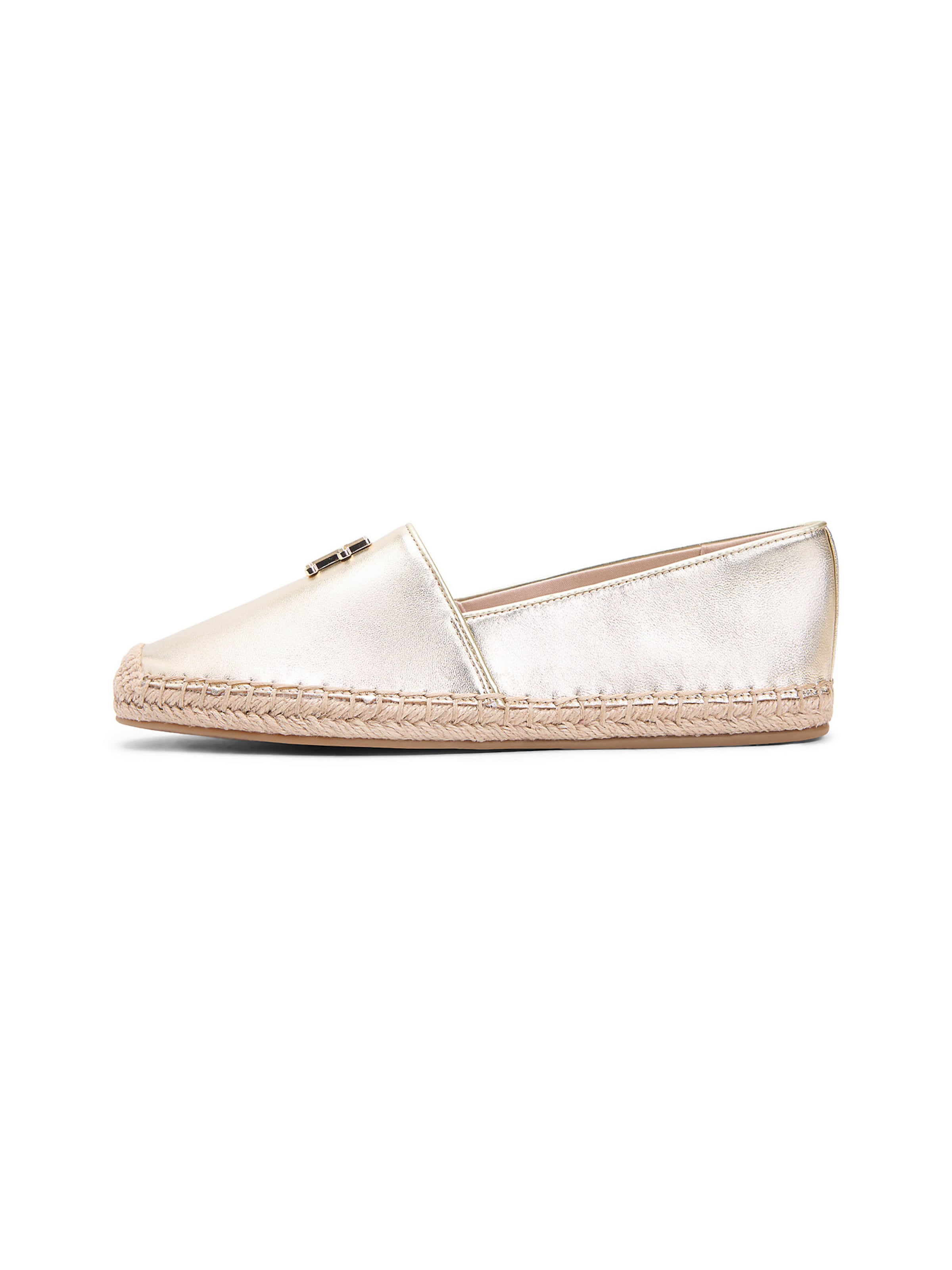 Espadrilles TOMMY HILFIGER en or : devant