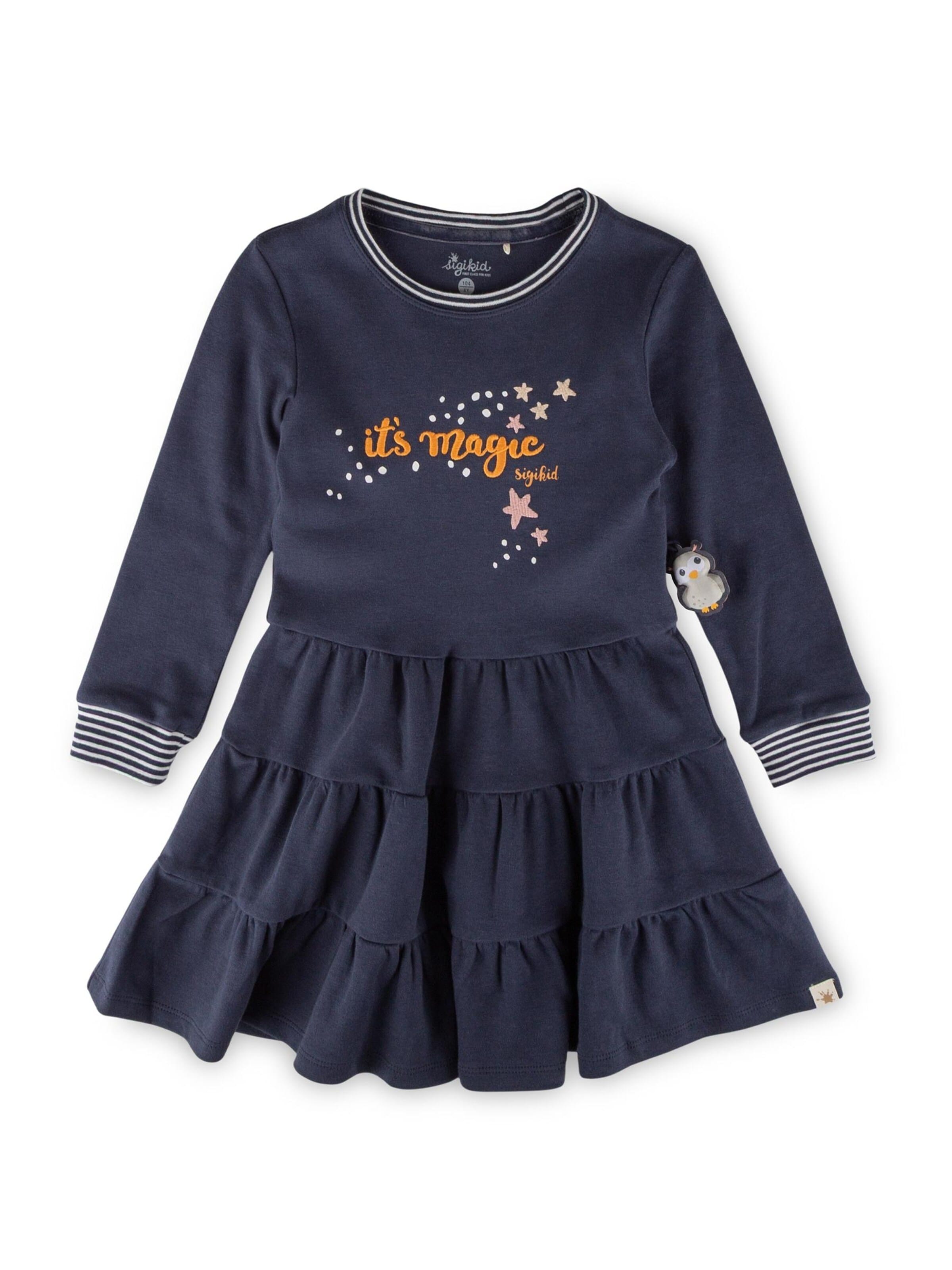 SIGIKID Dress 'Kleid Magic Owl' in Blue: front