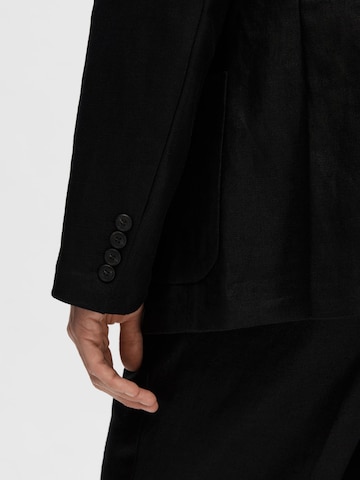SELECTED HOMME Regular fit Colbert in Zwart