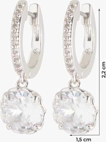 Kate Spade Earrings 'PAVE HUGGIES' in Silver