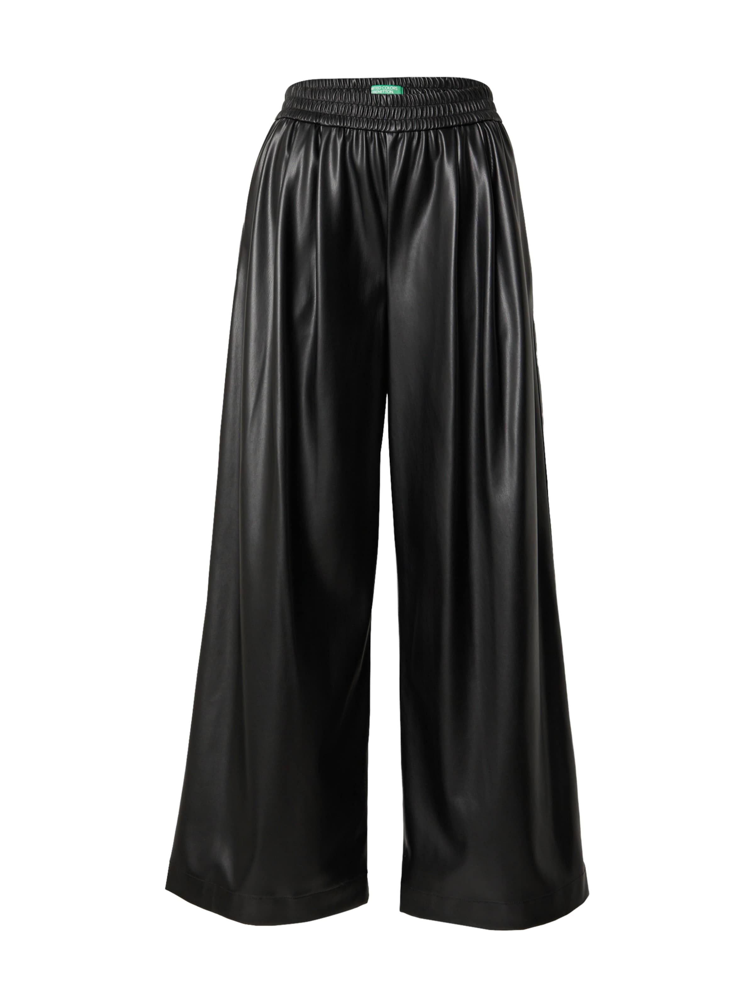 Wide Leg Pantalon UNITED COLORS OF BENETTON en noir : devant