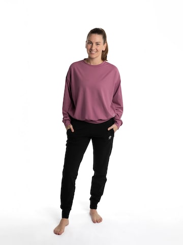 mymotus Sportief sweatshirt 'Mymotus® Ladies Lounge, Sport, Shirt Bordeaux YW123' in Rood