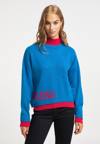 MYMO Pullover in Blau: Vorderseite