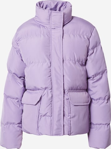 Trendyol Winter Jacket in Purple: front